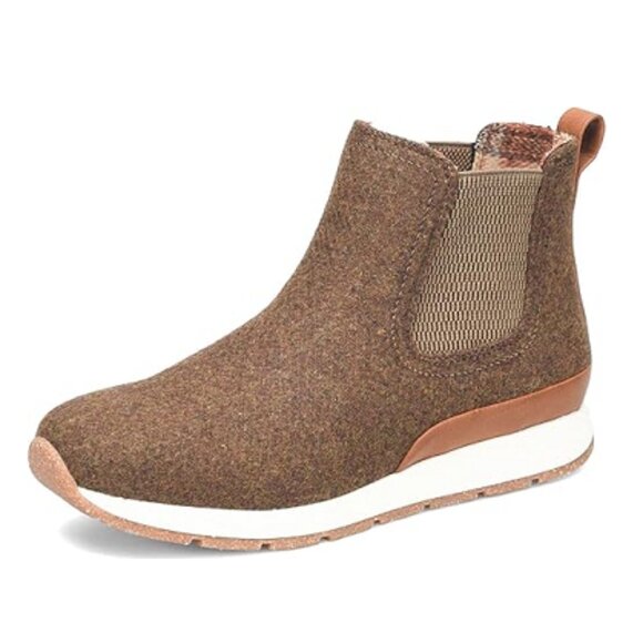 B.O.C. Womena Casual Chic Brown Textile Slip-On Cozy Ankle Booties Size 8.5 NWOB - Picture 1 of 6